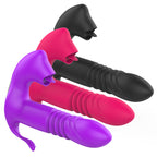 Licking &Thrusting Strap-on Dildo Vibrator