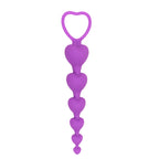 Heart Pull Ring Anal Beads