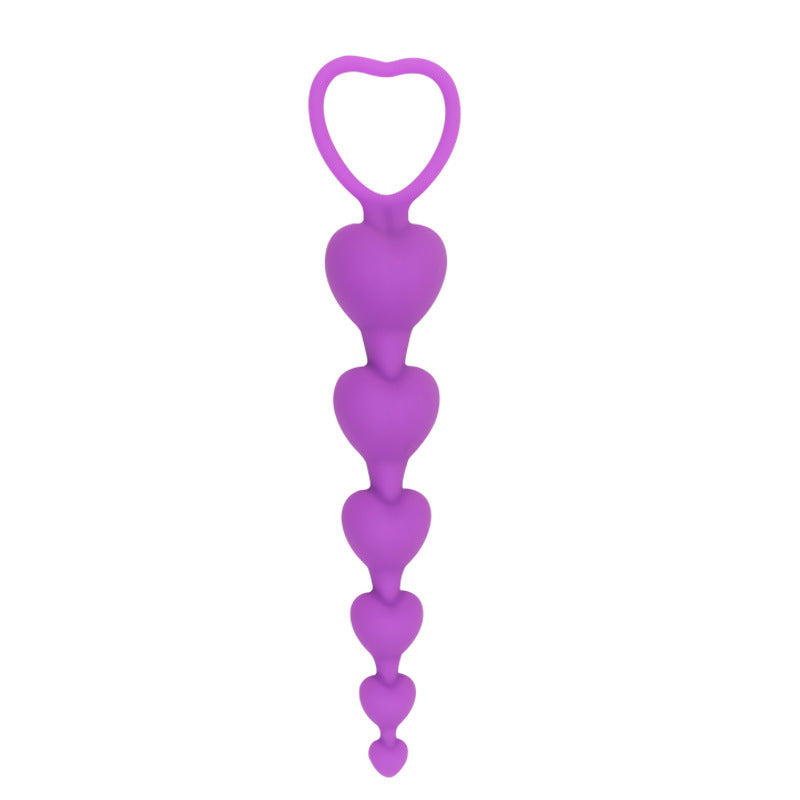 Heart Pull Ring Anal Beads