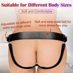 Lichee Pattern Strap on With Cock Ring And Plug Hole