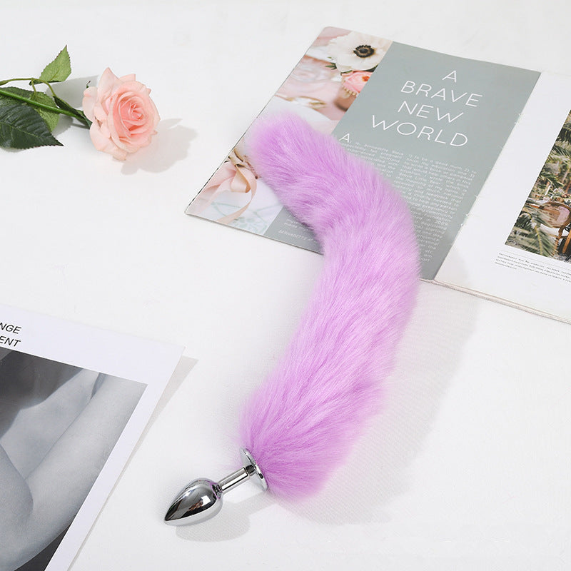 Lengthened Fox Tail Metal Anal Plug