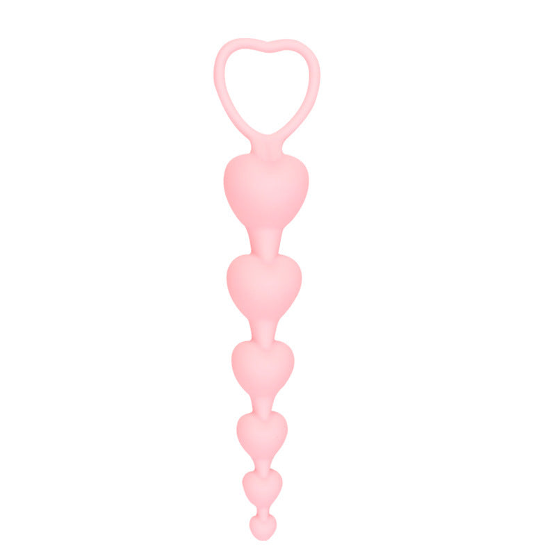 Heart Pull Ring Anal Beads