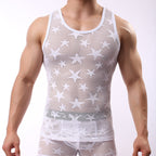 Fashion Star Pattern Breathable Nigthwear Vest