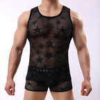 Fashion Star Pattern Breathable Nigthwear Vest