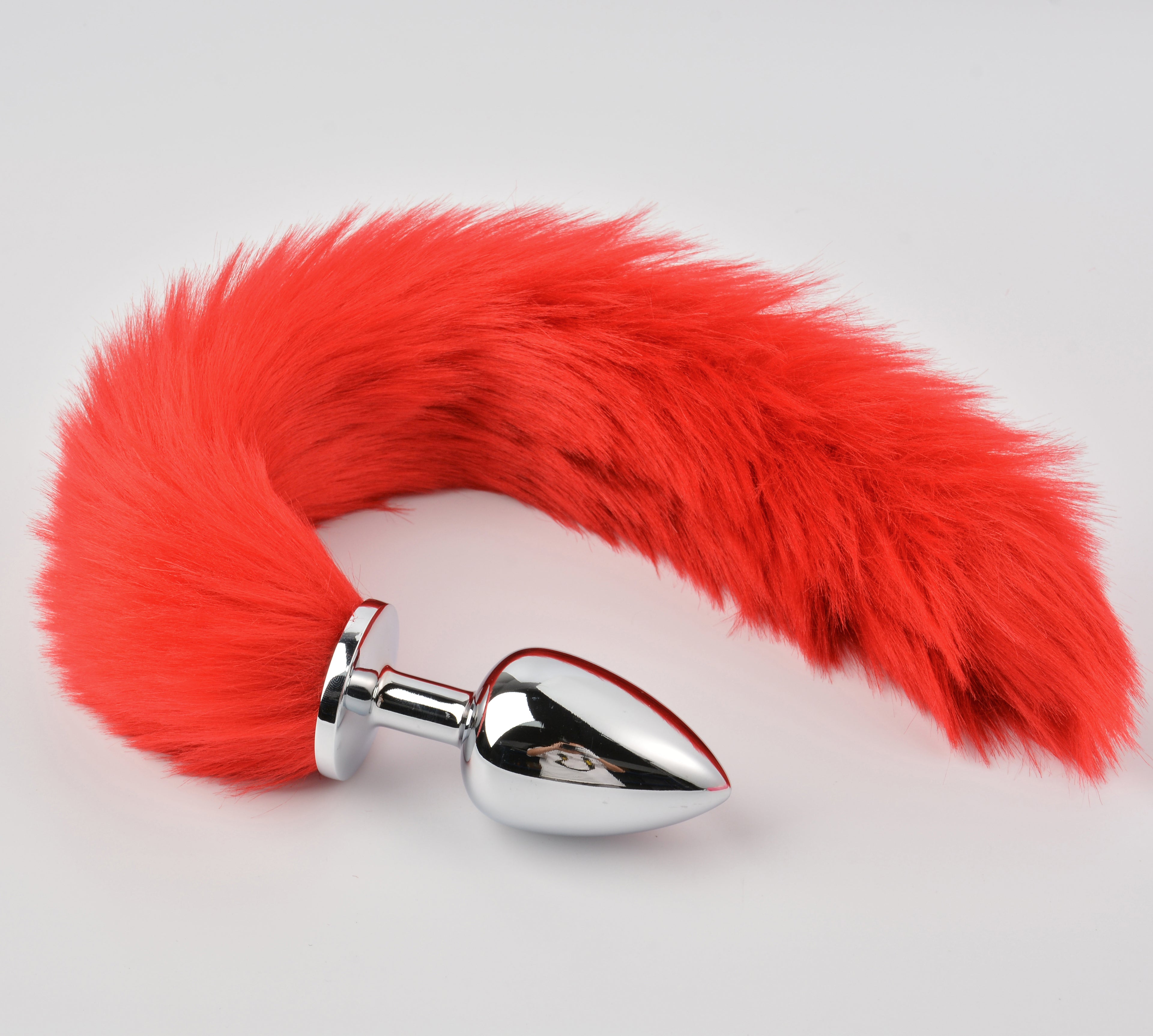 Lengthened Fox Tail Metal Anal Plug
