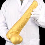 StudHorse Realistic Curved Dildo -Golden