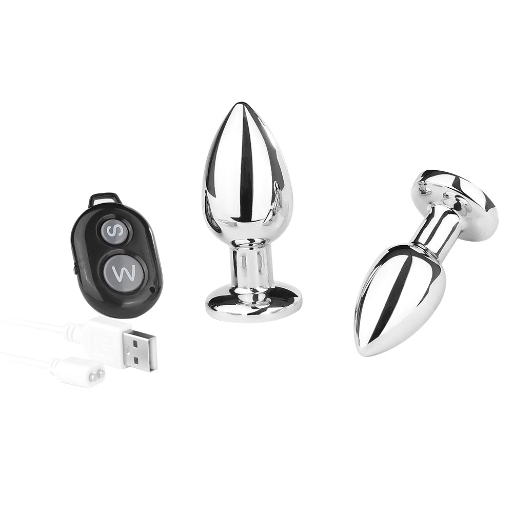 Vibration Stainless Steel Butt Plug
