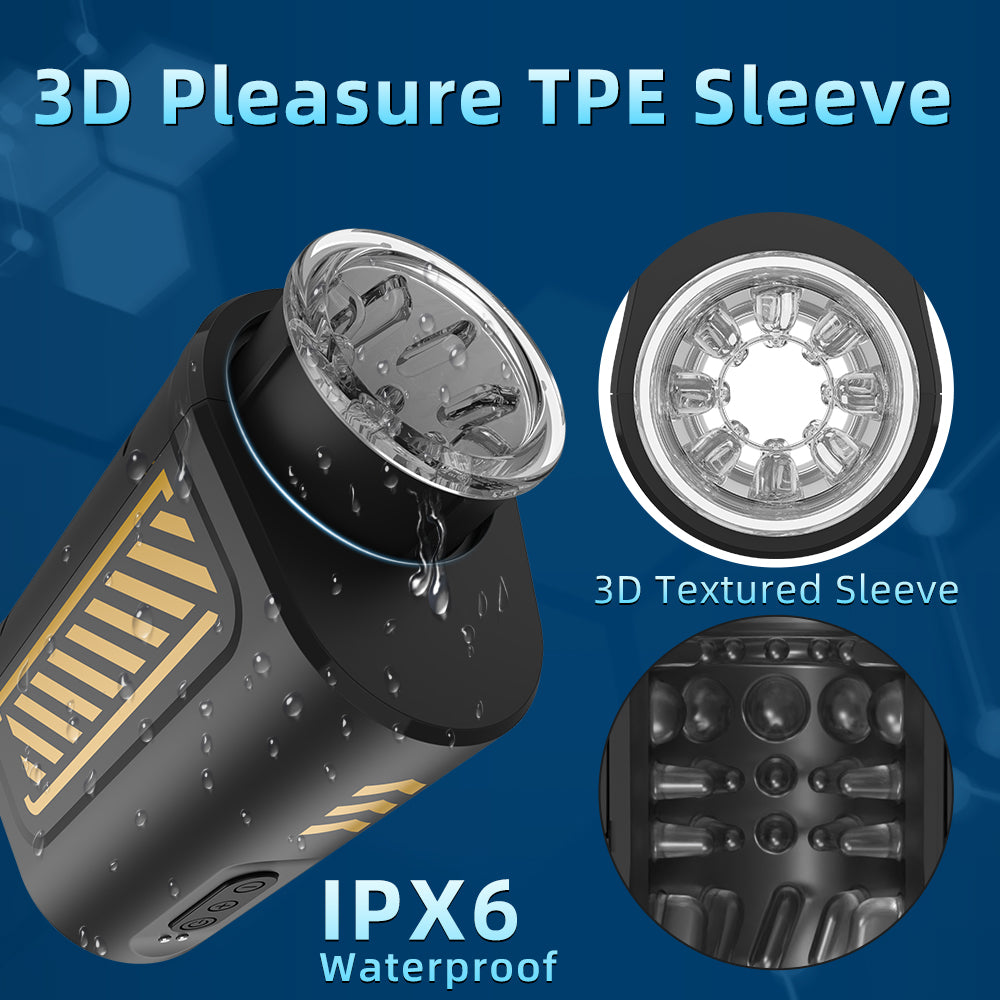 Thrusting Rotating Portable Masturbation Cup