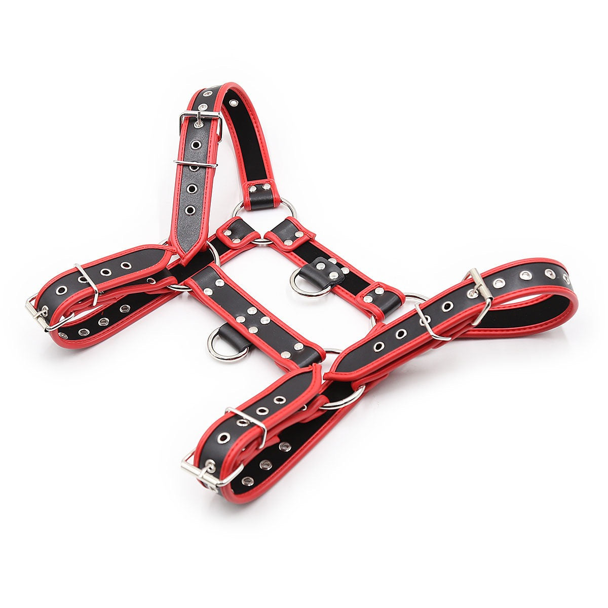 Black With Red Edge Chest Harness