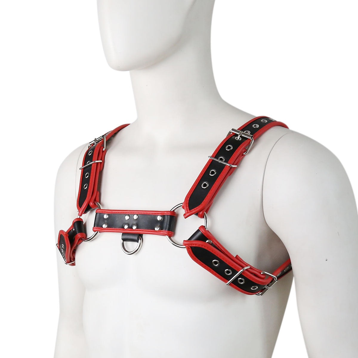 Black With Red Edge Chest Harness