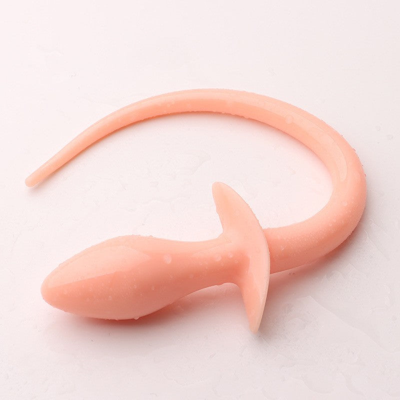 Dog Tail Silicone Butt Plug -Double Color