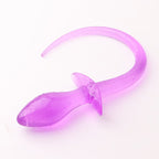 Dog Tail Silicone Butt Plug -Double Color