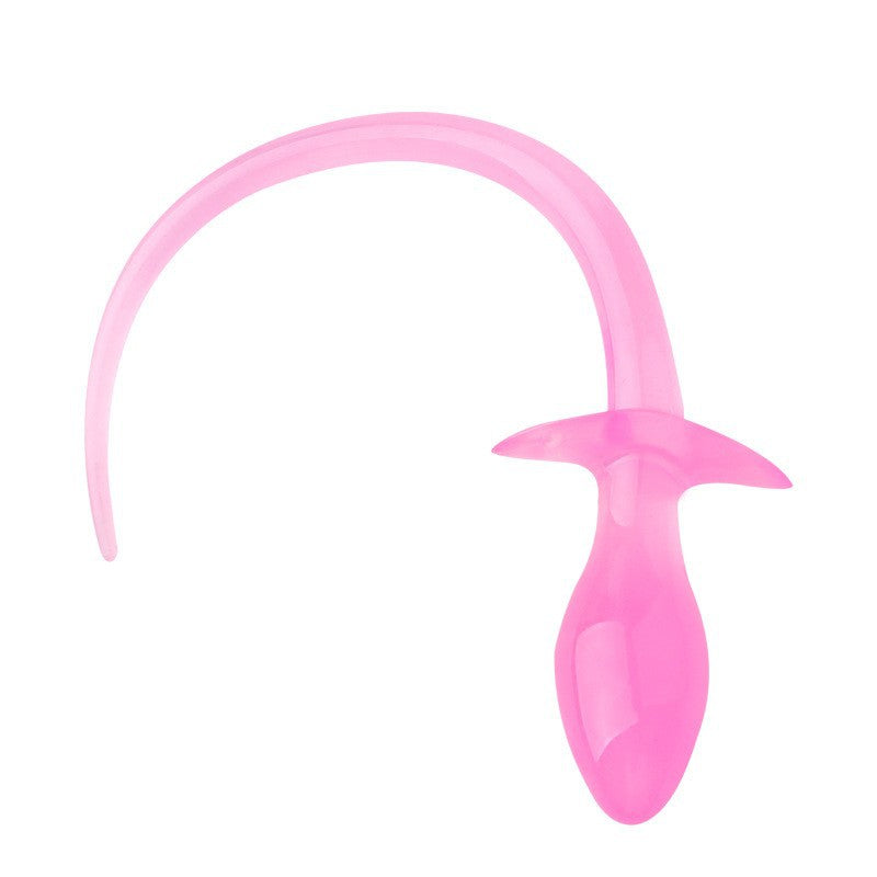 Dog Tail Silicone Butt Plug -Double Color