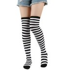 Stripe Stocking Swomen Over The Knee Socks