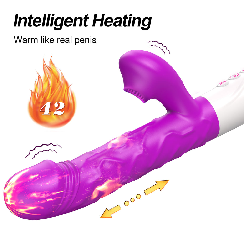 Thrusting Sucking Rabbit Vibrator
