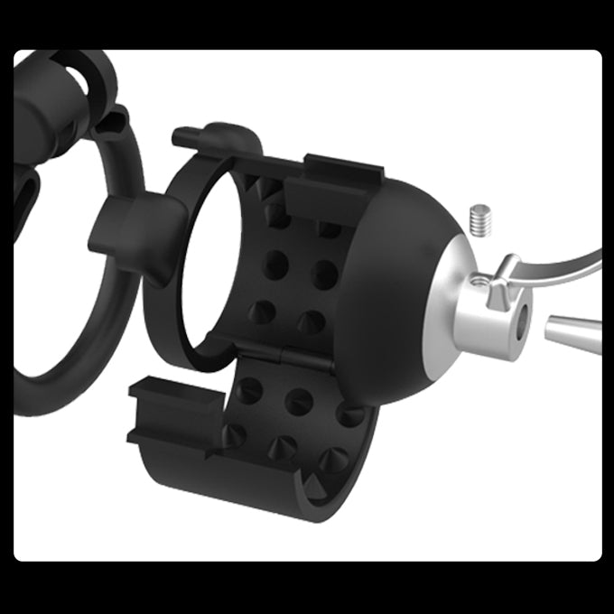 Wolf Tooth Chastity Cage With Penis Plug