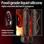 Realistic Swinging & Warming Silicone Vibrating Dildo