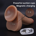 Realistic Swinging & Warming Silicone Vibrating Dildo