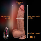 Realistic Swinging & Warming Silicone Vibrating Dildo