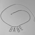 Women Fashion Sexy Rhinestone Letter Waist Chain