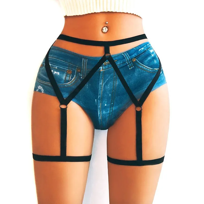 Women Sexy Strap Hollow Garter