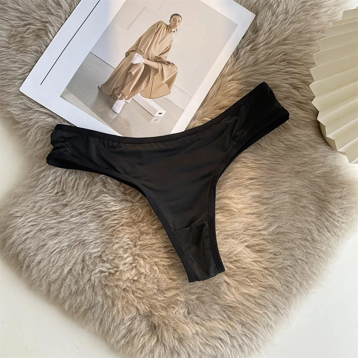 Women Fashion Sexy Hollow Leopard Zebra Print Low Waist Underwear