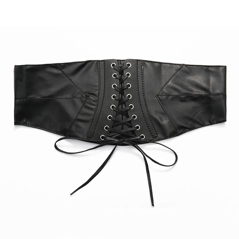 Leather Body Shaper Outerwear Girdle