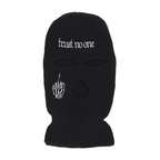 Unisex Fashion Letter Embroidered Three Hole Hat Knit Pullover Hat
