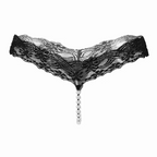 Women Fashion Sexy Lace Perspective Pearl Sexy Underwear