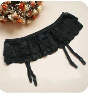 Women Solid Color Lace Garters Sexy Lingerie