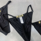 Women Sexy Rhinestone Letter Thong