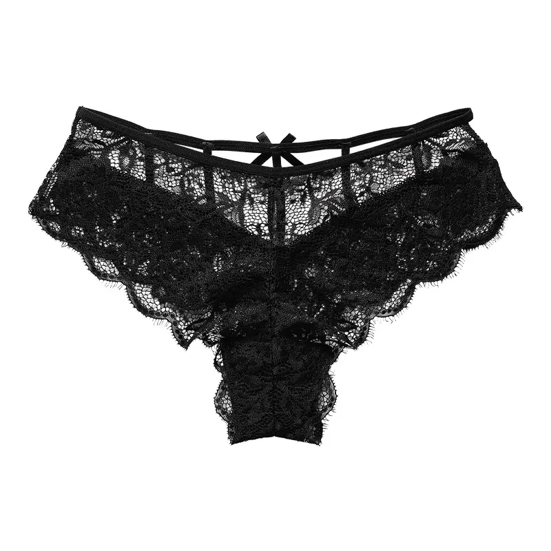 Women Solid Color Lace G-String