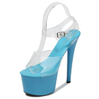 High Heeled Transparent Waterproof Platform Sandals