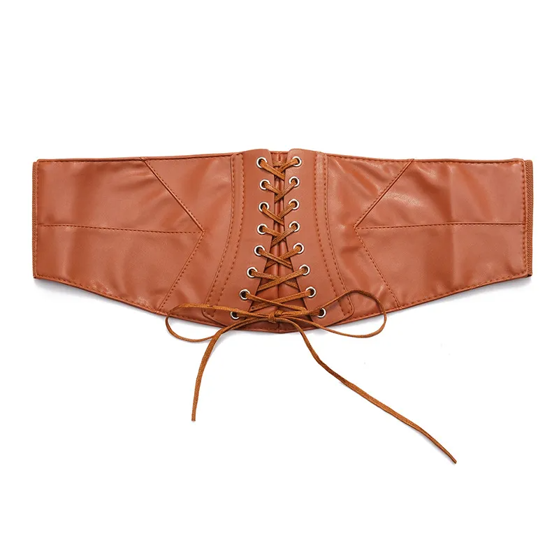Leather Body Shaper Outerwear Girdle