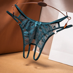 Women Sexy Lace Bow Thongs