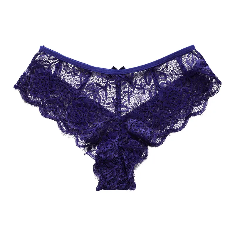 Women Solid Color Lace G-String