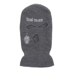 Unisex Fashion Letter Embroidered Three Hole Hat Knit Pullover Hat