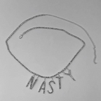 Women Fashion Sexy Rhinestone Letter Waist Chain