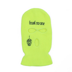 Unisex Fashion Letter Embroidered Three Hole Hat Knit Pullover Hat