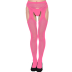 Women Fashion Open File Sexy Hollow Net Tights One-Piece Stockings