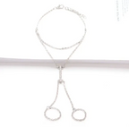 Imitation Diamond Chain Alloy Anklet