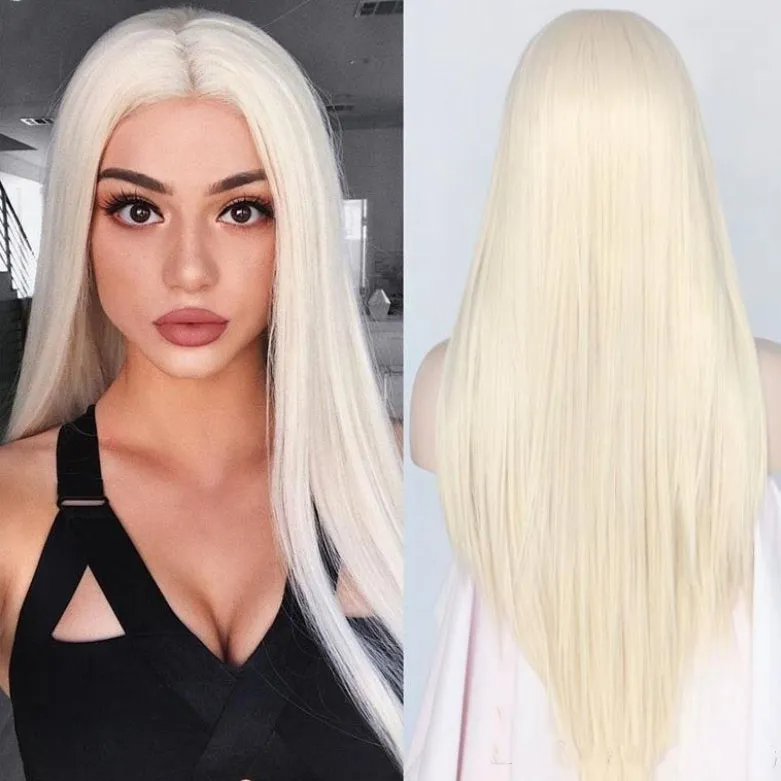 Womens Long Straight Synthetic Wigs