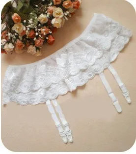 Women Solid Color Lace Garters Sexy Lingerie
