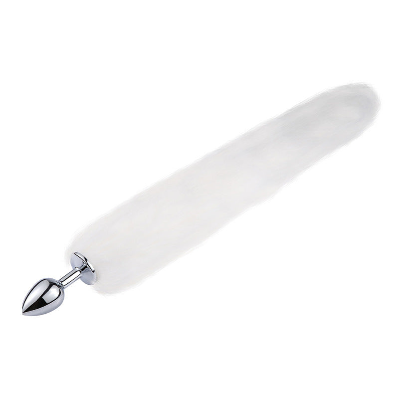 Lengthened Fox Tail Metal Anal Plug