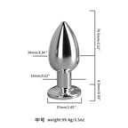 Vibration Stainless Steel Butt Plug