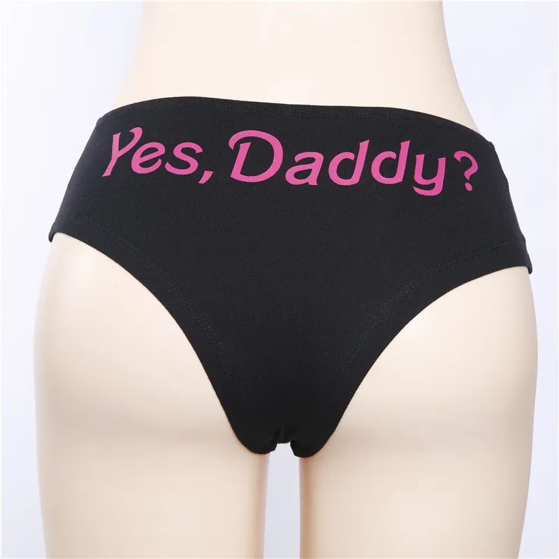 Wholesale S-L Women Sexy Letter Printed Briefs