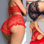 Women Sexy Mesh Perspective Heart-Shaped Lingerie