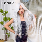 Fashion Silver Long Curly Hair Wig