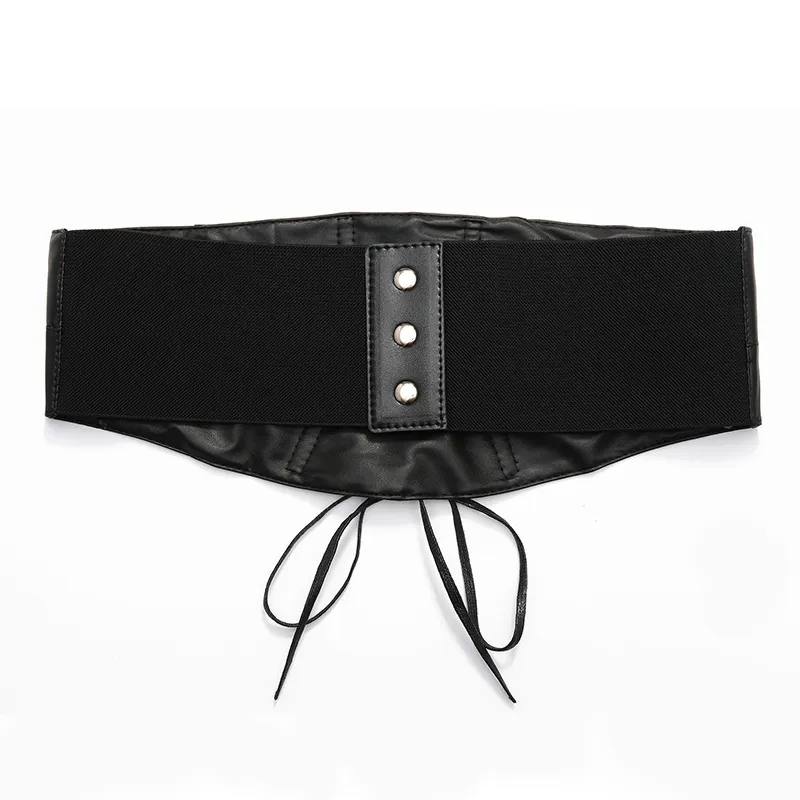 Leather Body Shaper Outerwear Girdle