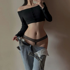 Women Sexy Bow Thongs